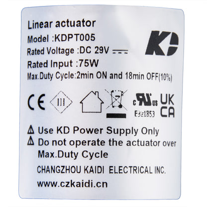 KAIDI KDPT005-177 Linear Actuator for Recliner/Lift Chair