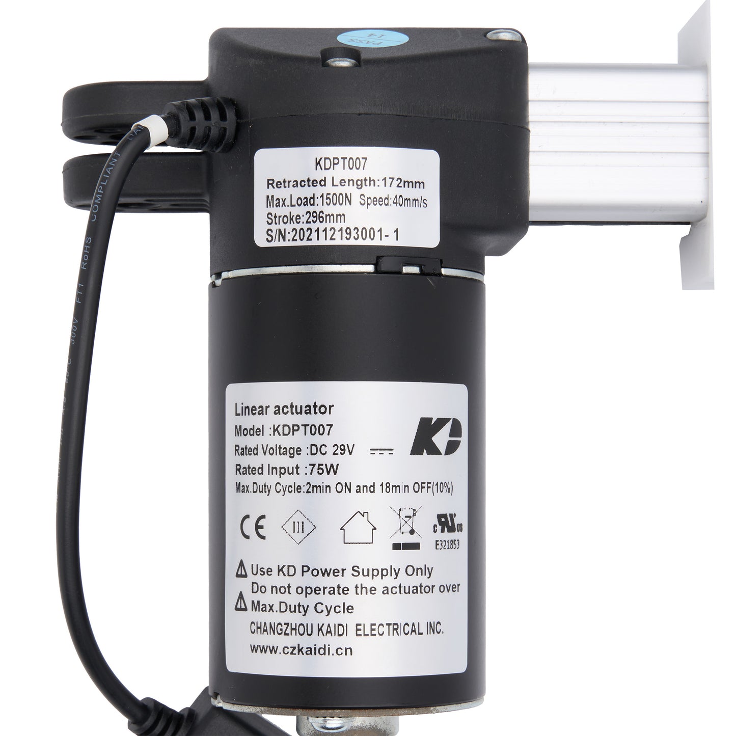 Linear Actuator Replaces LMD12517W-9A, LMD12517SW/33A-9A, LMD12517W-2