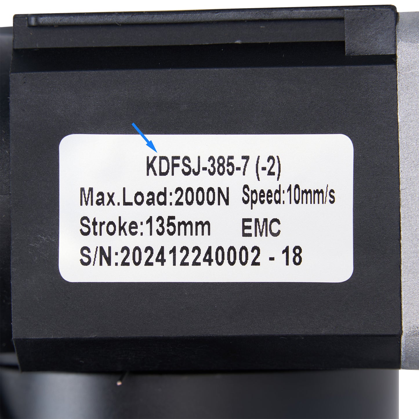 Kaidi KDFSJ-385-7 (-2) Linear Actuator 63ZY24-135-HS DC Motor for Massage Chair Made By Rongtai