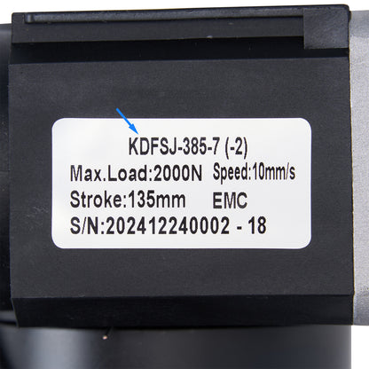 Kaidi KDFSJ-385-7 (-2) Linear Actuator 63ZY24-135-HS DC Motor for Massage Chair Made By Rongtai