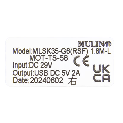 Mulin MLSK35-G6(RSF) 5 Button 5 Pin Switch with USB for Recliner or Lift Chair