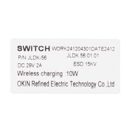 OKIN JLDK.56.01.01 Wireless Charger Panel for Sofa Armrest Drop-down Table or Console