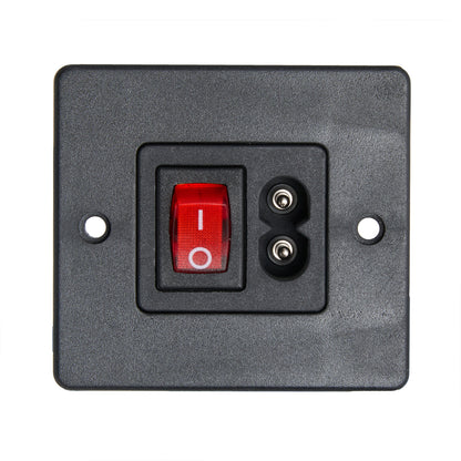 OKIN JLDP.14.032.000 2 Prong AC Power Socket with Switch for Power Recliners and Motion Furniture