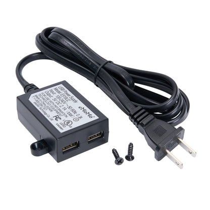 Under Desk/Sofa Dual USB Charger DIY Furniture USB Charging Port- 5V 2A