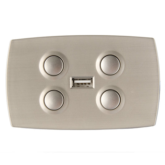 Mulin FSK008-C1(LSF) 4-Button Switch for Power Recliner/Lift Chair with 5-Pin Plug and USB Port