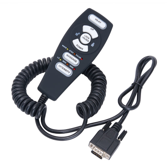 Raffel HC 2802 Hand Controller for Lift Chair Recliner 6-Button 9 Pin for Heat & Massage