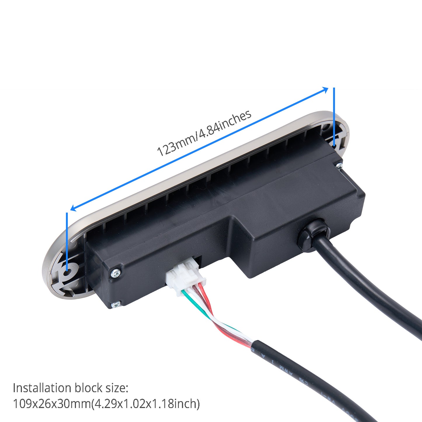 KDH137A-001 Six Button Switch Size