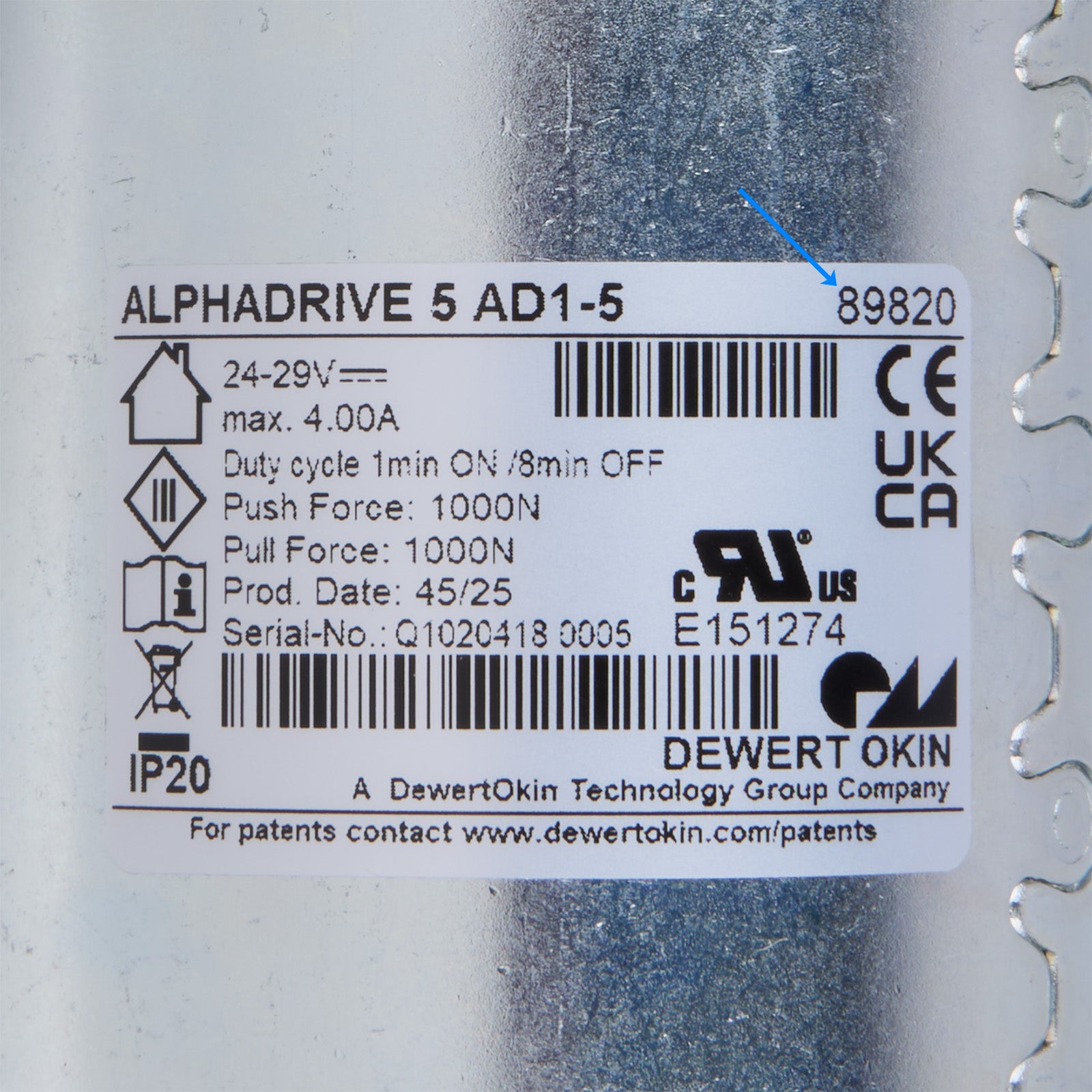 OKIN ALPHADRIVE 5 AD1-5 89820 Linear Actuator – Life Easy Supply