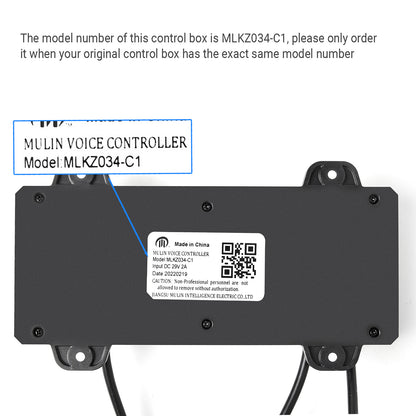 MLKZ034-C1 Mulin Voice Controller junction box for Dual Seat Recliner Sofa Love Seat
