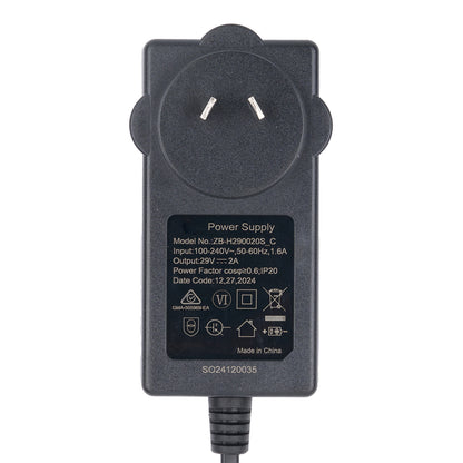 90° Female 2-pin Plug Power Adapter with Australia AC plug for Recliner Lift Chair 29V 2A
