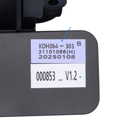 KDH064-303B Switch for Lifting Desk with 6 Buttons, 10-Pin Crystal Plug & Display