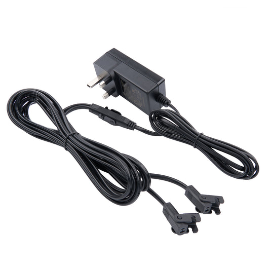 29V 2A Power Adapter Kit with Dual 2-Pin Outputs for Two Seats Sectional Love Seats