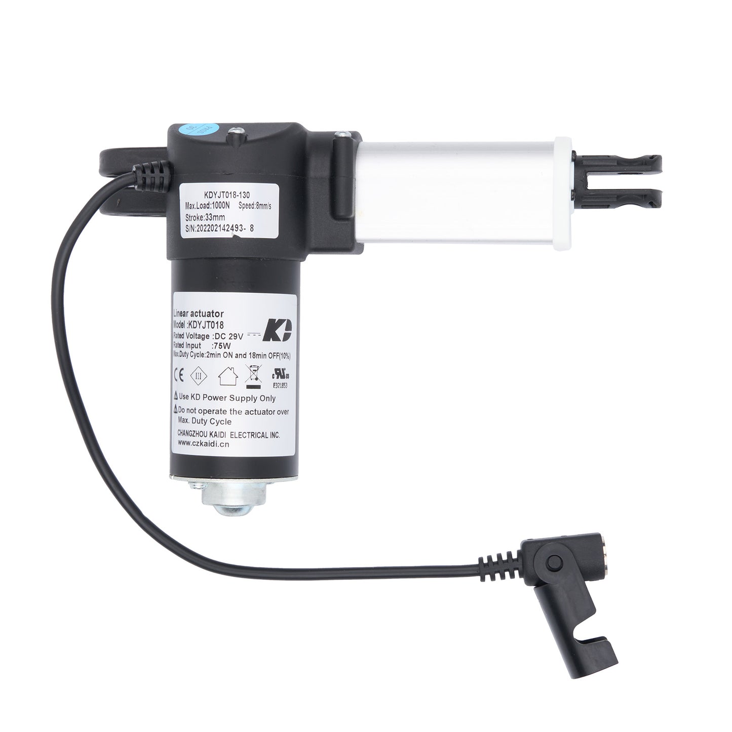 KAIDI KDYJT018-130 Linear Actuator for Recliner/Lift Chair