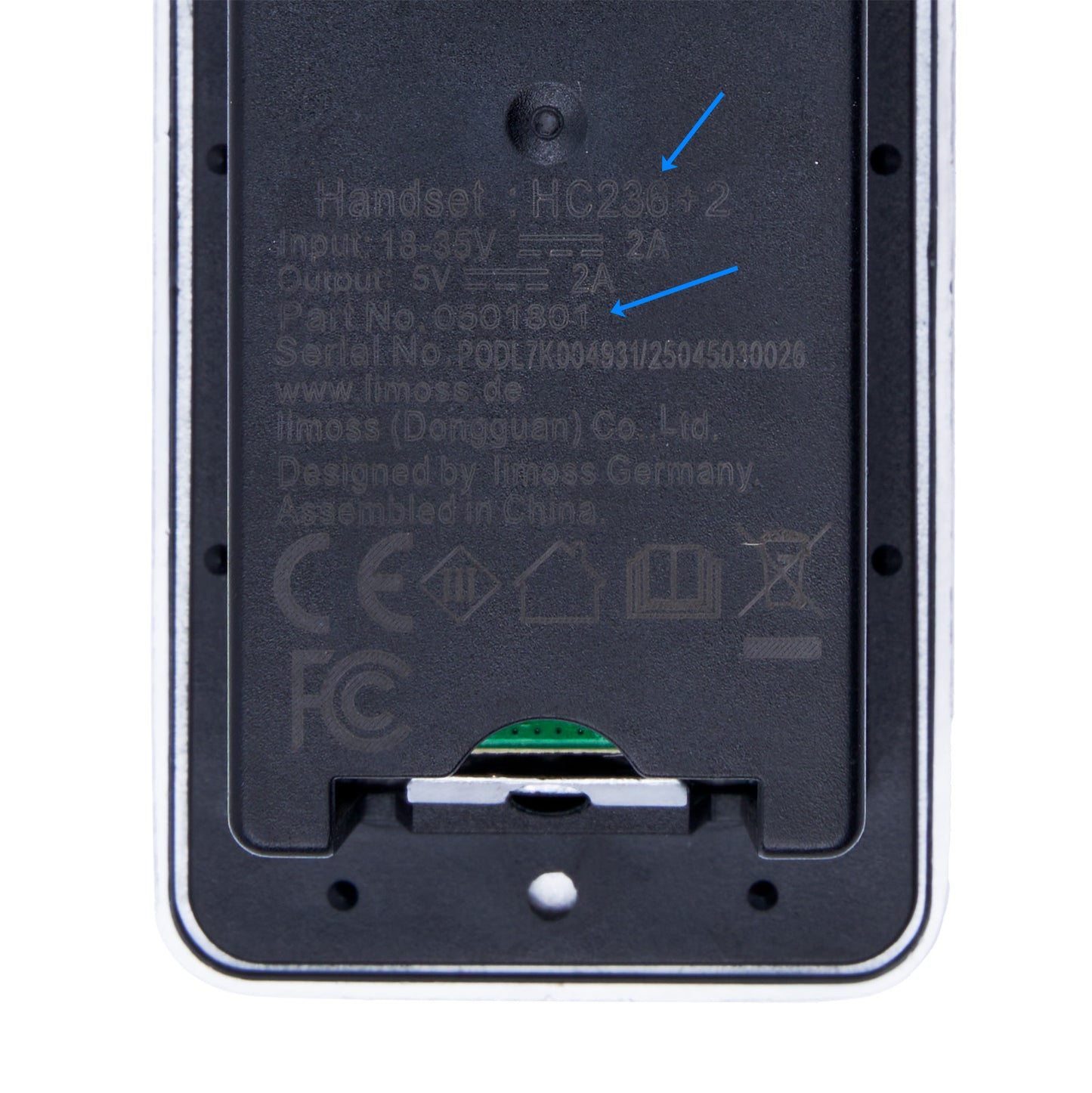 Limoss HC236+2 501801 4-Button Recliner Switch W/ USB and 90° 5-Pin Plug