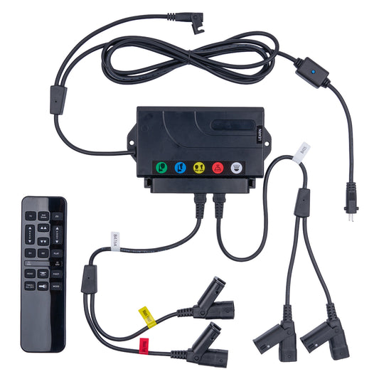 Richmat Dual‑Motor Electric Bed Control Kit – 8‑Pin Plug Version (Remote + Control Box + Cables)