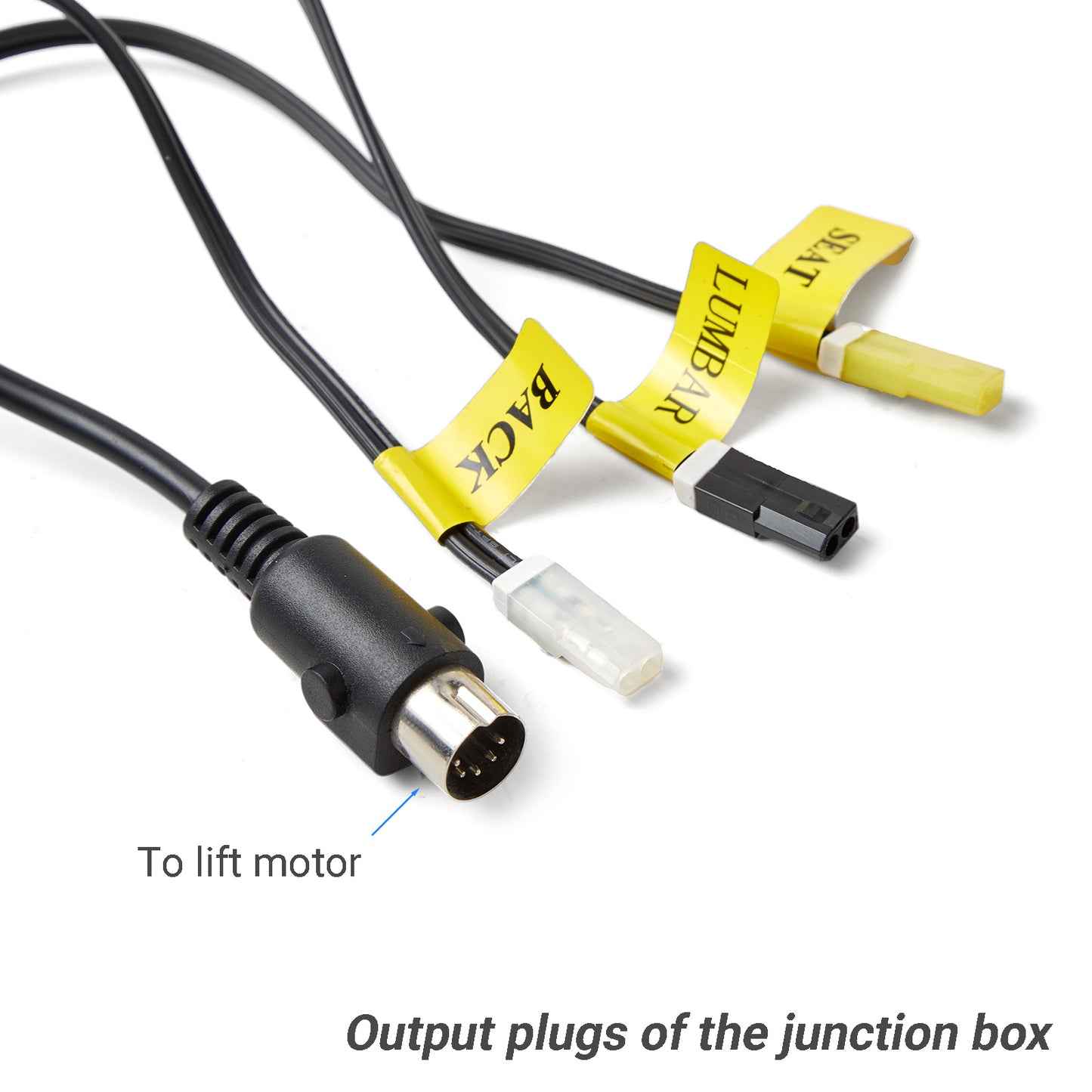 Mulin HR109-O-V-WS-25SL2-5-01 8 Button Remote Controller for Recliner Chairs 8 pin plug W/ Junction Box