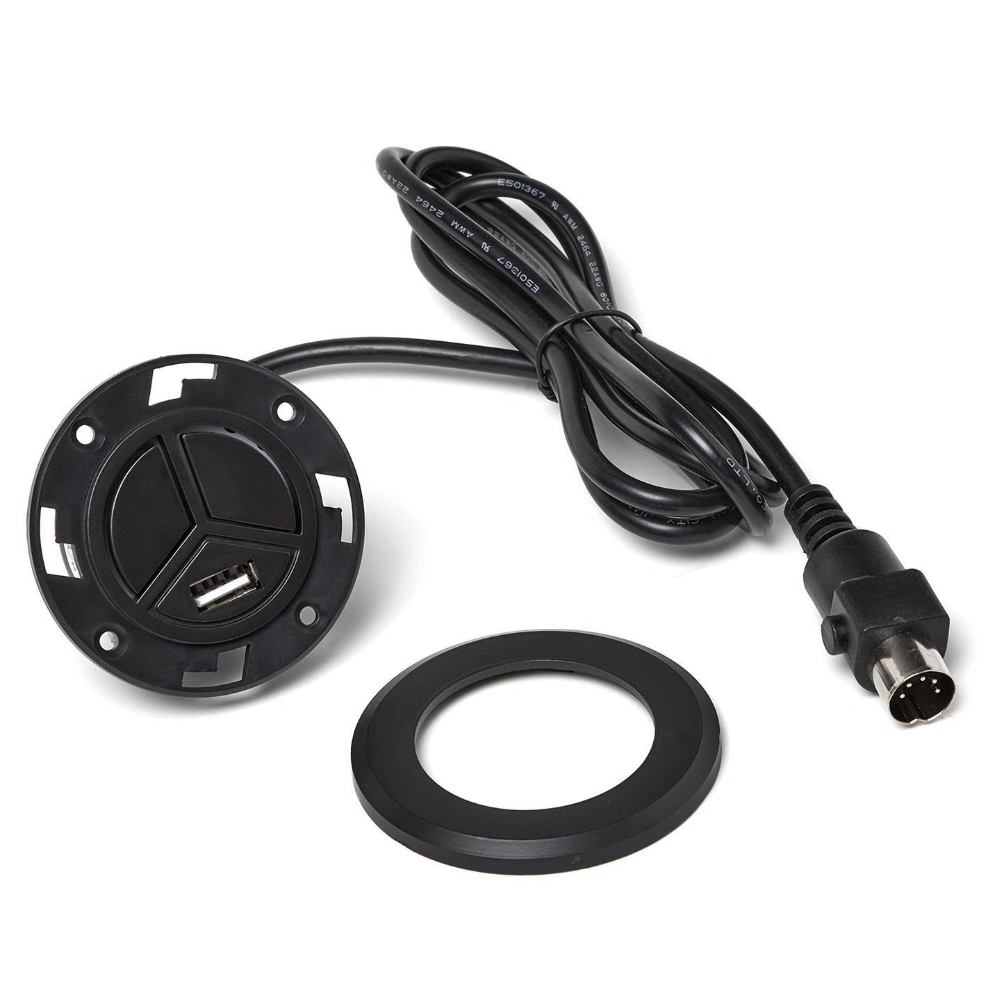 DL-SK-020-R Round Two Button Switch for Recliner 5 pin with USB & Backlit