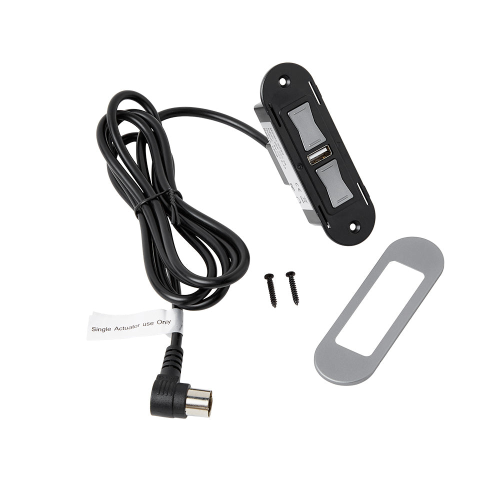 EMoMo HX90AFU Recliner Switch - 2 Button Control With USB Charging Port For Power Chairs