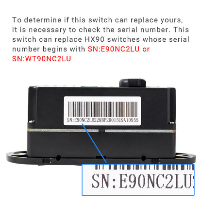 eMoMo HX90NC2LU Switch for Recliner/Lift Chairs with 5 Button 3 Plug and USB