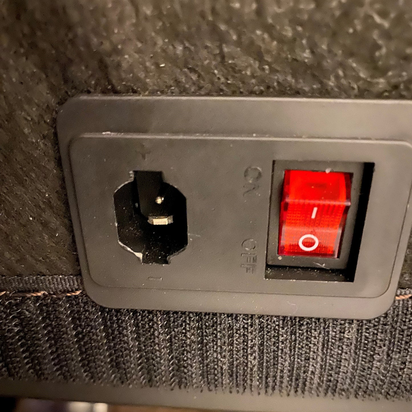 Fixed DC Power Socket with Switch for Power Recliners and Motion Furniture
