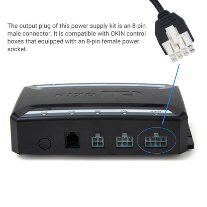 8-Pin Power Supply Kit for Adjustable Bases