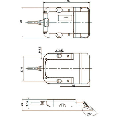 JCTH35K50C-2-01V1 Control Switch for Adjustable Desk