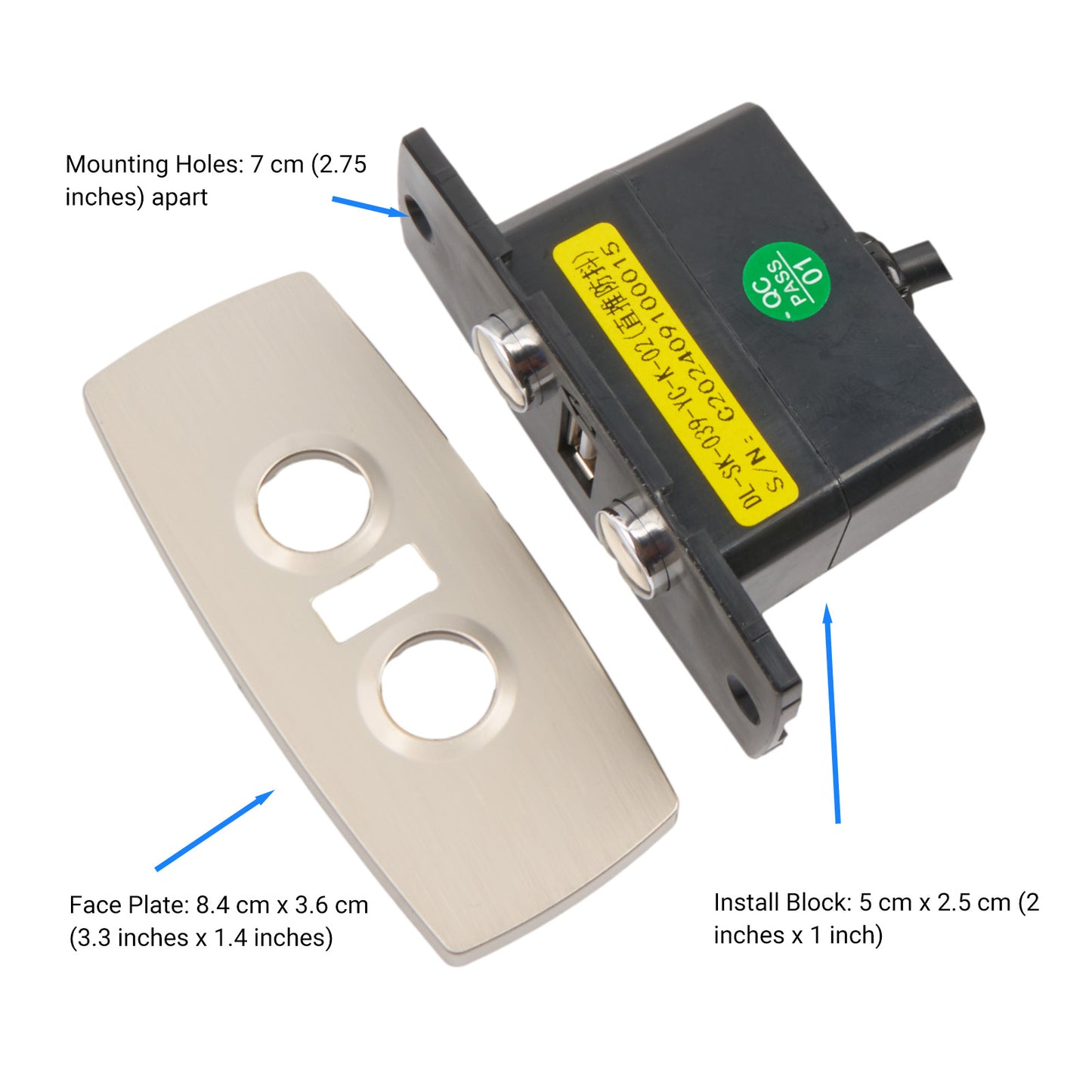 DL-SK-039-YC-K-02 Two Button Switch for Recliner or Lift Chair