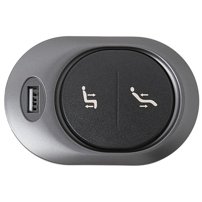 23300081X000 Two Button Switch for Recliner 5 Pin Plug with USB