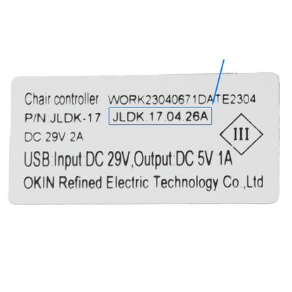 OKIN JLDK.17.04.26A Two Button Five Pin Switch for recliner lift chair with USB