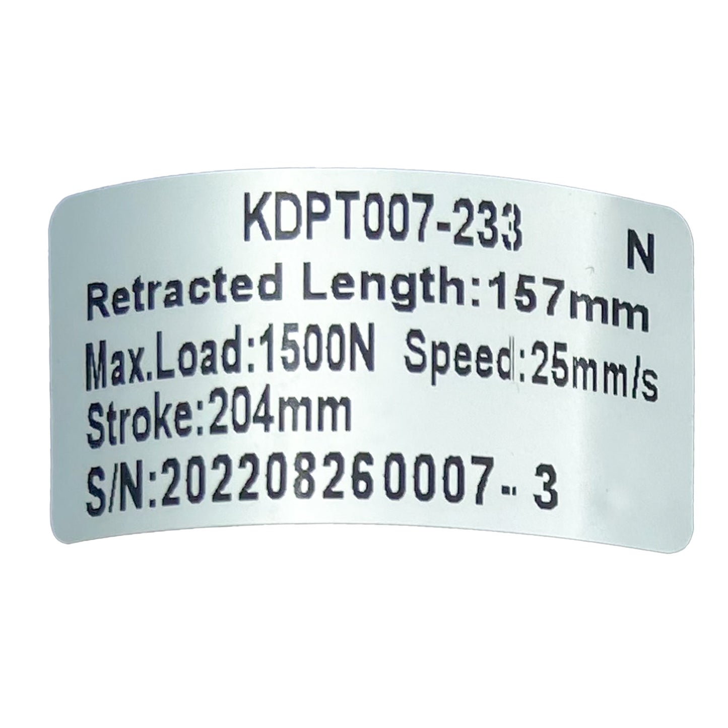 KAIDI KDPT007-233 N Linear Actuator for Recliner/Lift Chair