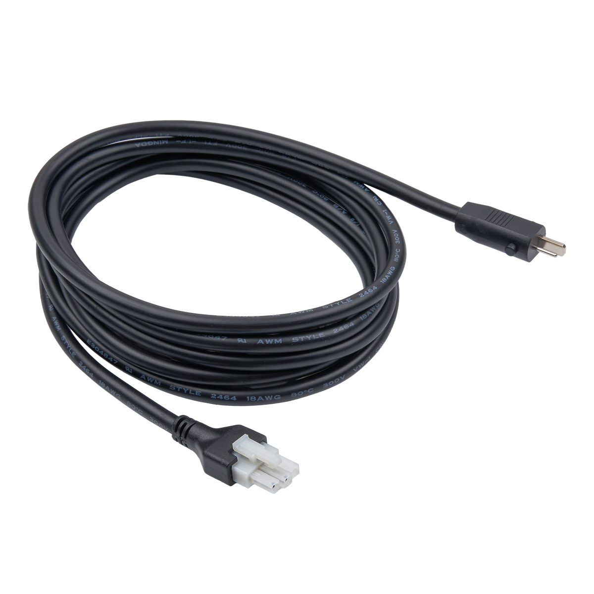 2-Pin Male to 3-Pin Male DC Power Cable for Standing Desk, Compatible with Ikea Bekant and Knoll, 6.6 ft