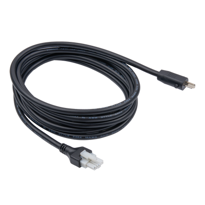 2-Pin Male to 3-Pin Male DC Power Cable for Standing Desk, Compatible with Ikea Bekant and Knoll, 6.6 ft