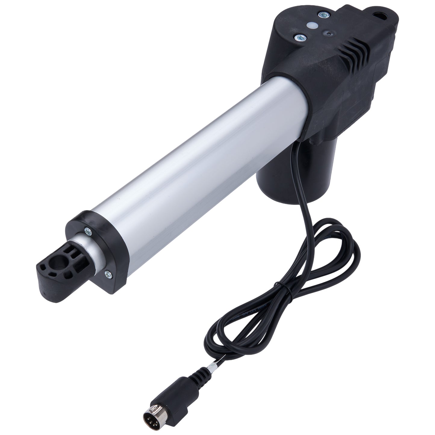 Electric linear actuator with cable on a white background