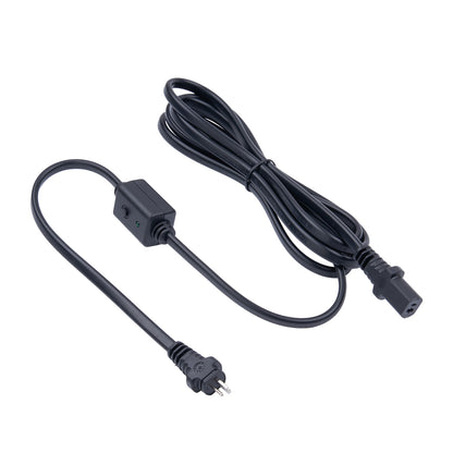 2-Pin DC Power Cable with ON/OFF Button & Indication Light (Male to Female, 6.7ft)
