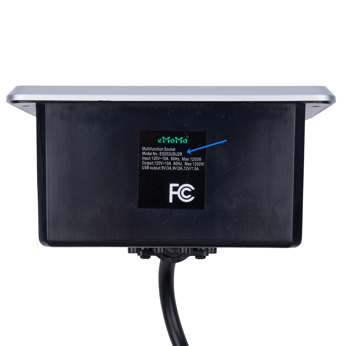 eMoMo E5202USU2R Pop-up Multifunctional Socket with AC Outlet Type A & Type C Ports