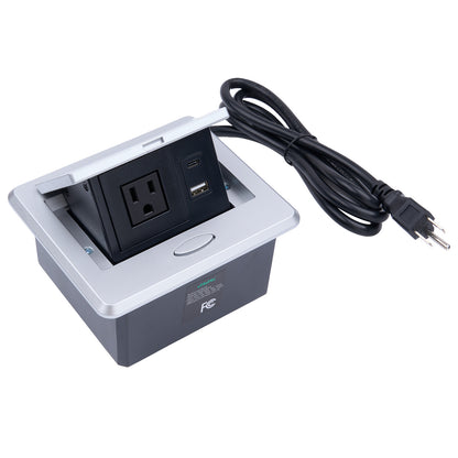 eMoMo E5202USU2R Pop-up Multifunctional Socket with AC Outlet Type A & Type C Ports