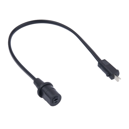 2-Pin Male to Cut-off Circle Shape 2-Pin Female Conversion Cable - 30cm/11.8inch for OP1400KS and OP1000KS