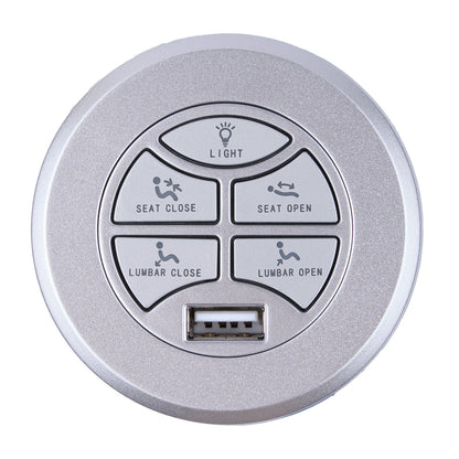eMoMo K20L(S)-1 5-Button Switch with USB & 90° 5-Pin Plug Control Panel