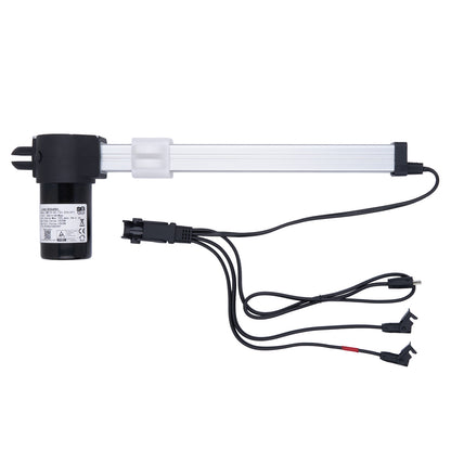 Electrical component with connectors and wires on a white background