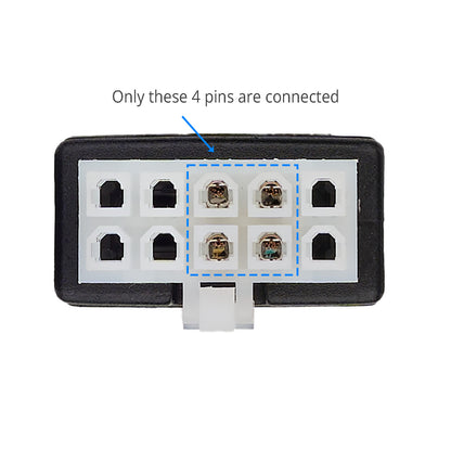 OKIN R5.217.01.033 2-Pin Male to 10-Pin Male Power Cable for Adjustable Bed