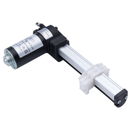 Mechanical component with cylindrical black and white parts on a white background