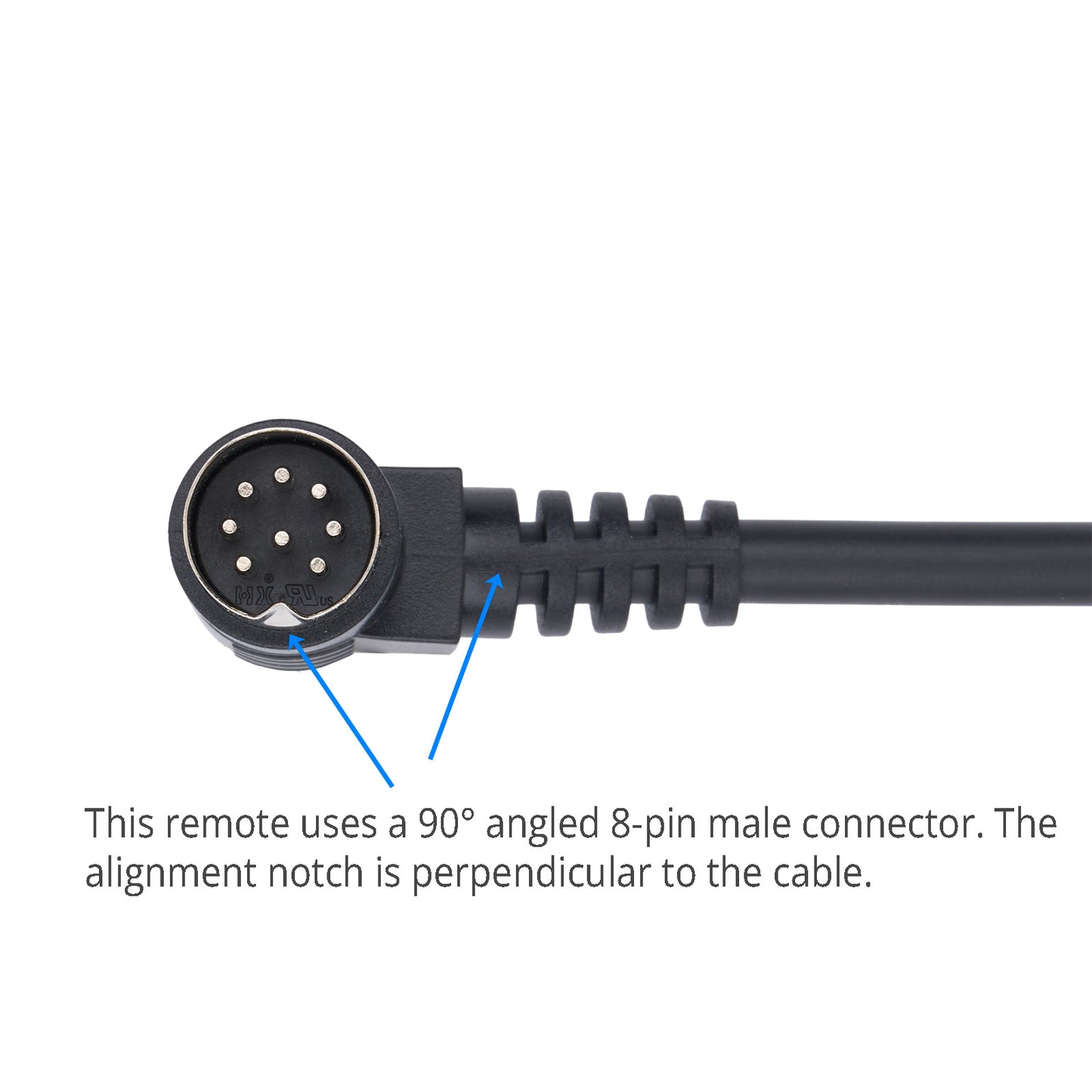6-Button Remote Controller with 90° 8-Pin Plug & USB for Lift Recliner – Compatible with MCombo
