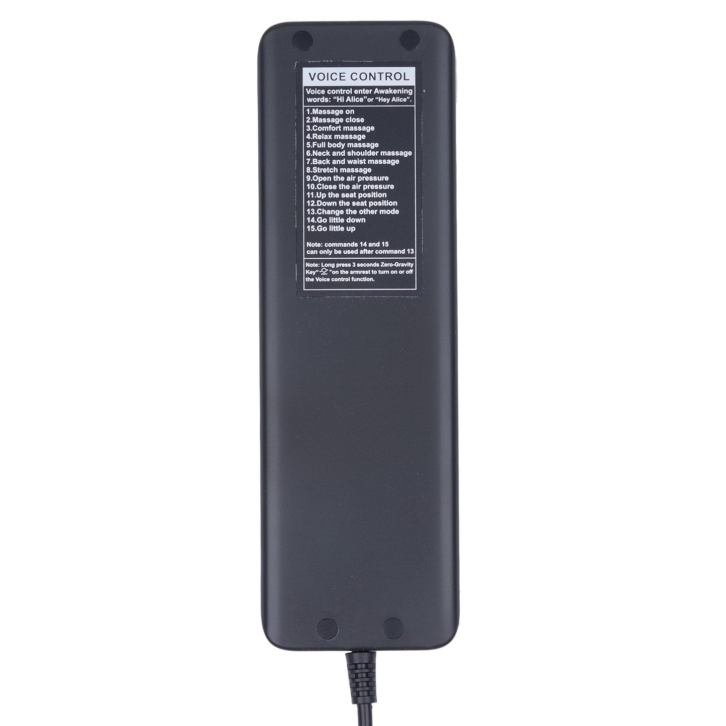 Remote Controller for iRest SL-A305-17, SL-A305-19, SL-A305-21 PUDU P305 Massage Chair