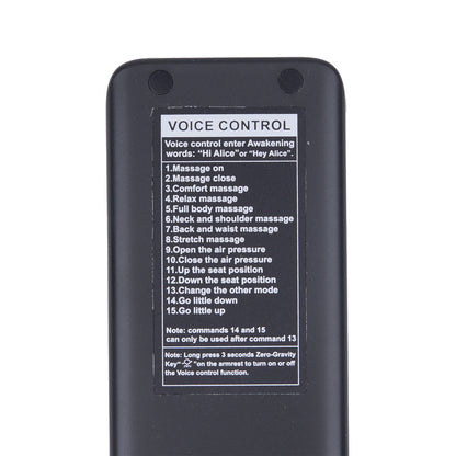 Remote Controller for iRest SL-A305-17, SL-A305-19, SL-A305-21 PUDU P305 Massage Chair