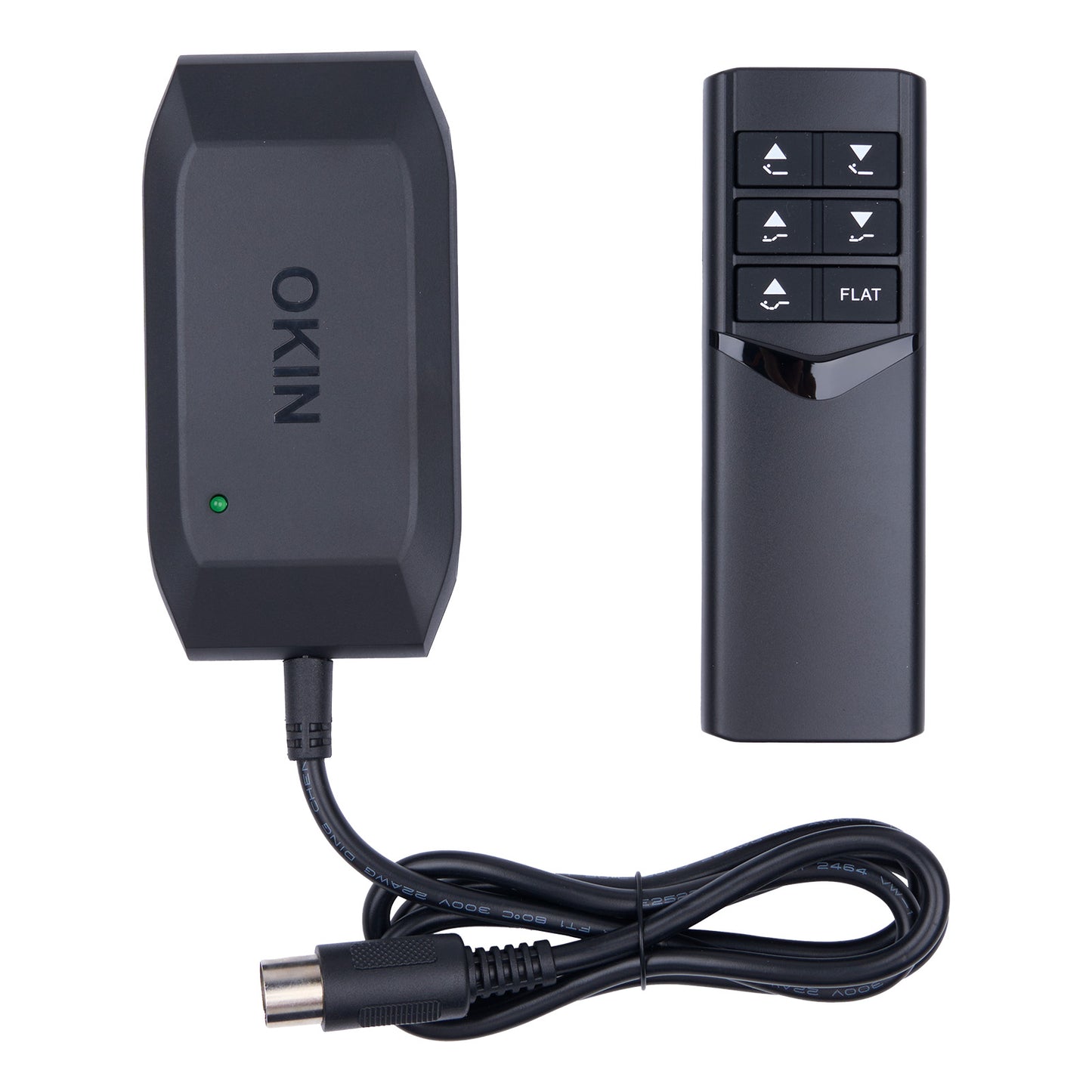 OKIN RF075D RF Lite Wireless Remote Controller + Receiver Control Box Kit for Adjustable Bed