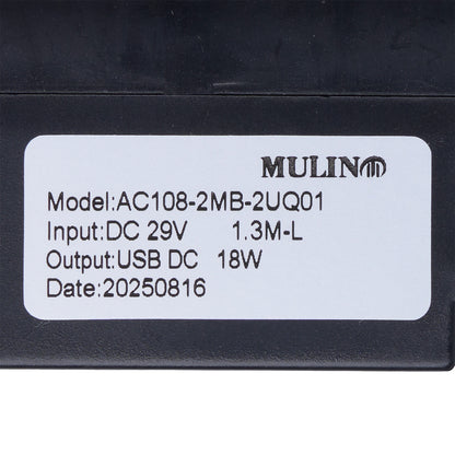 Mulin AC108-2MB-2UQ01 5-Button Switch for Power Recliner with 5-Pin Plug and USB & Type-C Ports