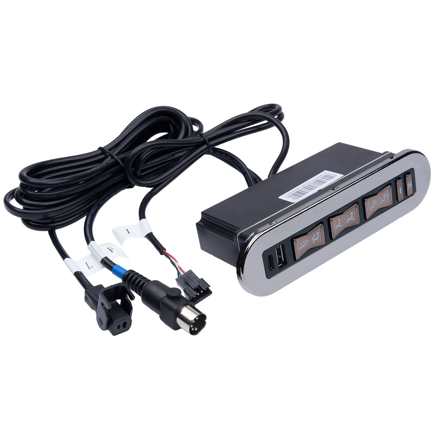 eMoMo HX90TUC2LAN 8 Button Switch for Power Recliner w/ 3 Plugs Type A & Type C Ports