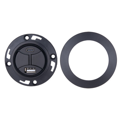 Round 2-Button 5 Pin Switch for Recliner RB00100225 RK23300225X000(L)  W/ Type A & Type C Charging Port