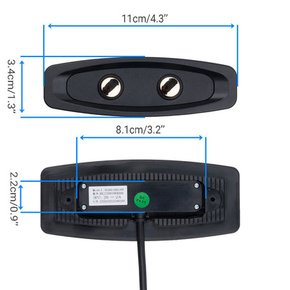 RG00100188 RK23300188X000 2-Button 5 Pin Switch for Armless Recliner Middle Seat Sectional