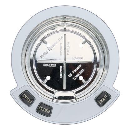 Top view of Raffel ICH LR cup holder controller